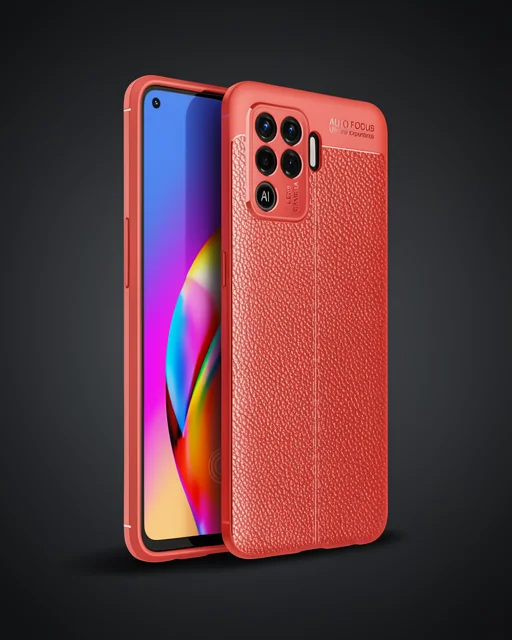 Oppo Reno 5 Lite Kılıf Auto Focus Kapak - Kırmızı