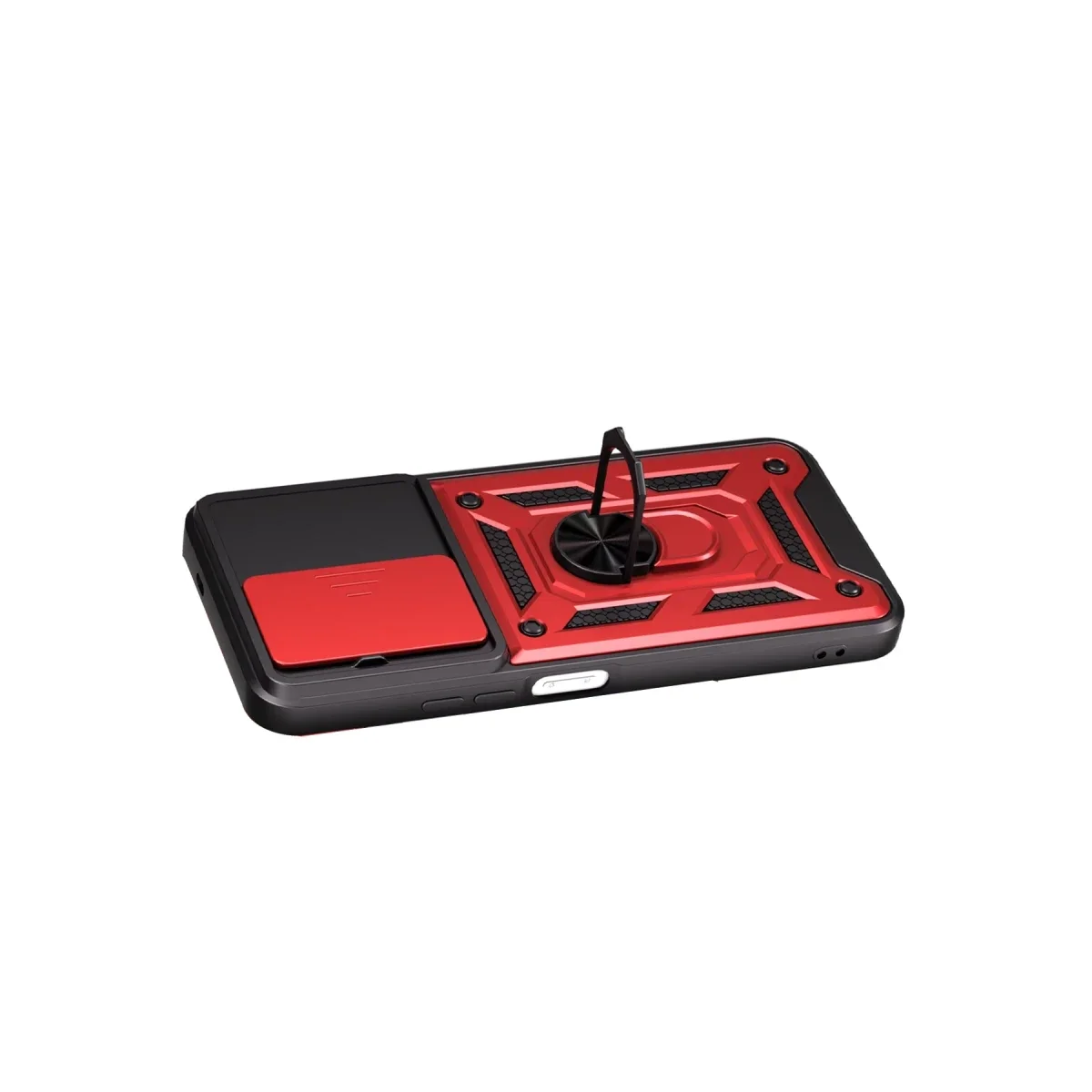 Xiaomi Redmi 15C 4G Pars Lens Yüzüklü Silikon - Kırmızı görsel 3