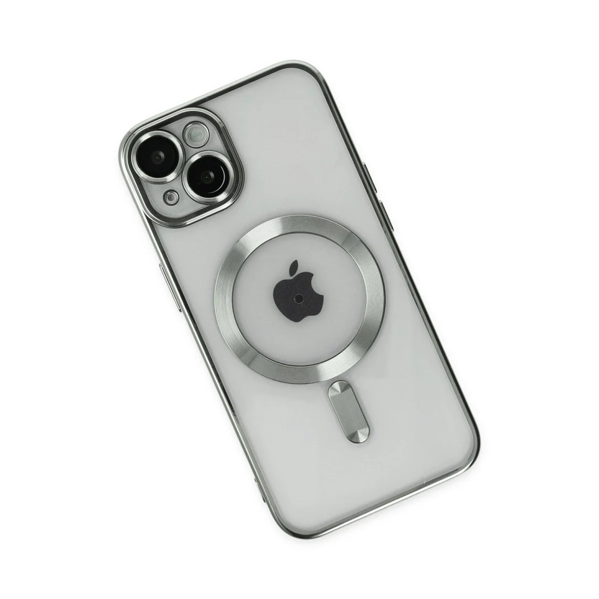 Apple İphone 14 Kılıf Kross Magneticsafe Kapak - Gümüş görsel 3