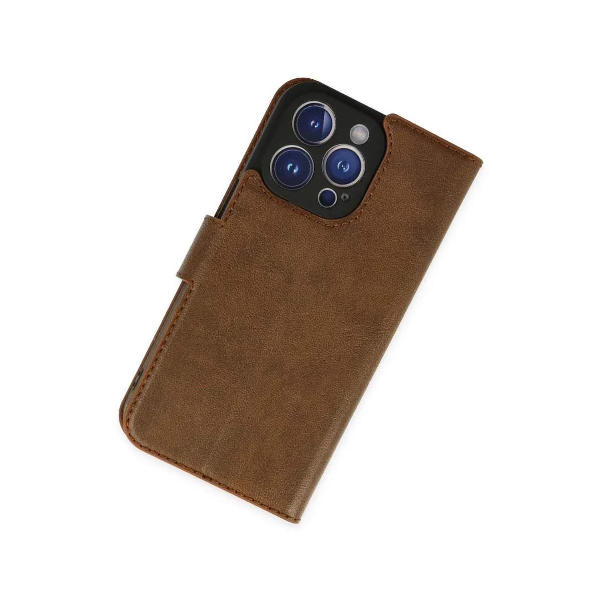 Apple iPhone 14 Pro Kılıf Trend S Plus Kapaklı Kılıf - Taba görsel 3