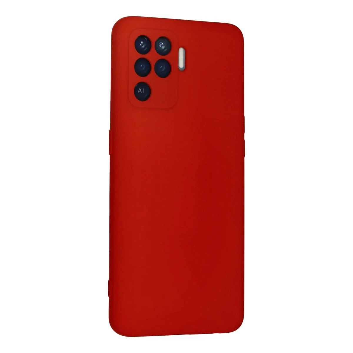 Oppo Reno 5 Lite Kılıf Nano İçi Kadife Silikon - Kırmızı görsel 2