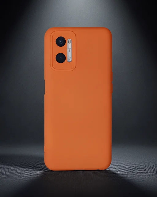 Oppo A96 Kılıf Nano İçi Kadife Silikon - Turuncu