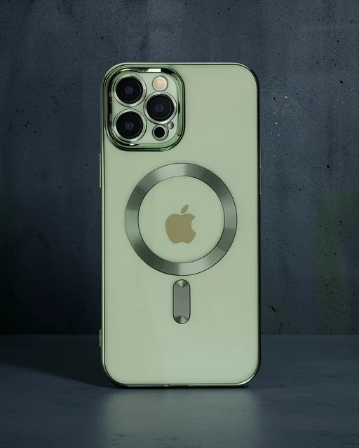 Apple İphone 12 Pro Max Kılıf Kross Magneticsafe Kapak - Koyu Yeşil