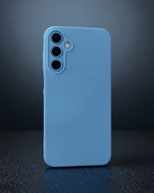 Samsung Galaxy A55 5g Kılıf Nano İçi Kadife Silikon - Mavi