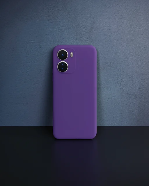 Vivo Y16 Kılıf Nano İçi Kadife Silikon - Mor