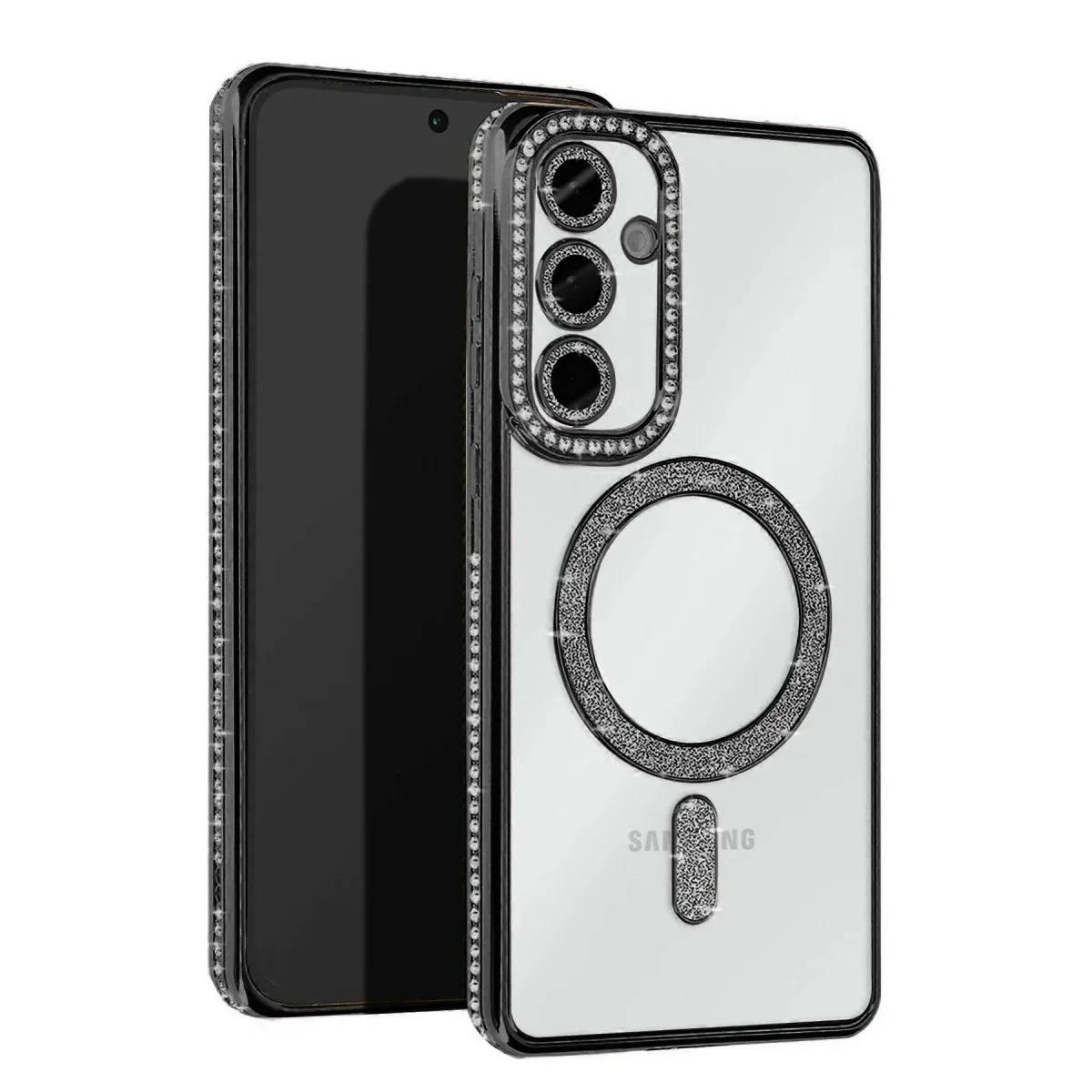 Samsung Galaxy S24 Fe Joke Simli Magneticsafe Kılıf - Siyah