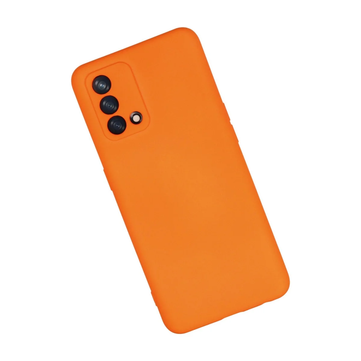 Oppo A74 4g Kılıf Nano İçi Kadife Silikon - Turuncu görsel 2
