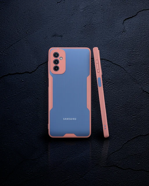 Samsung Galaxy M52 5g Kılıf Platin Silikon - Pembe