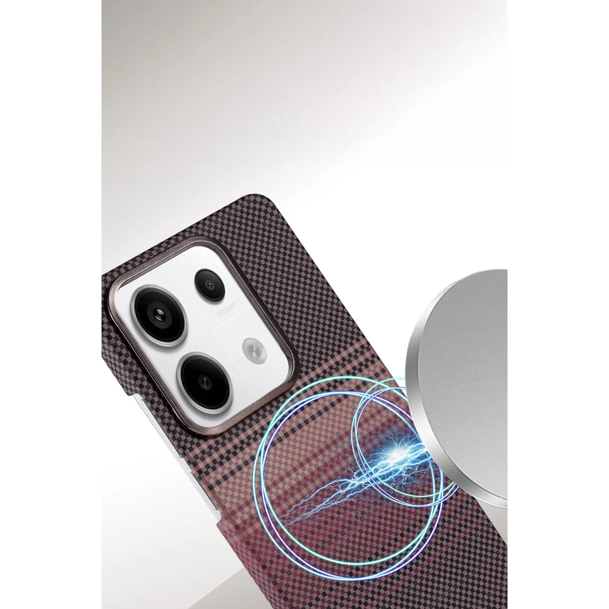 Xiao Red Note 13 Pro 4g Vega Magsafe Kapak - Siyah görsel 2