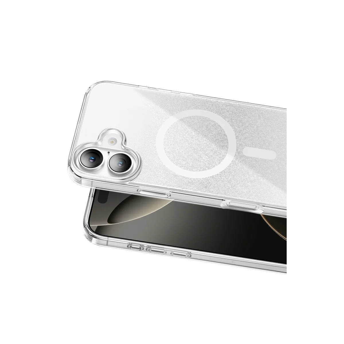 Onegif Apple iPhone 17 Sora Simli Magsafe Kapak - Beyaz görsel 2