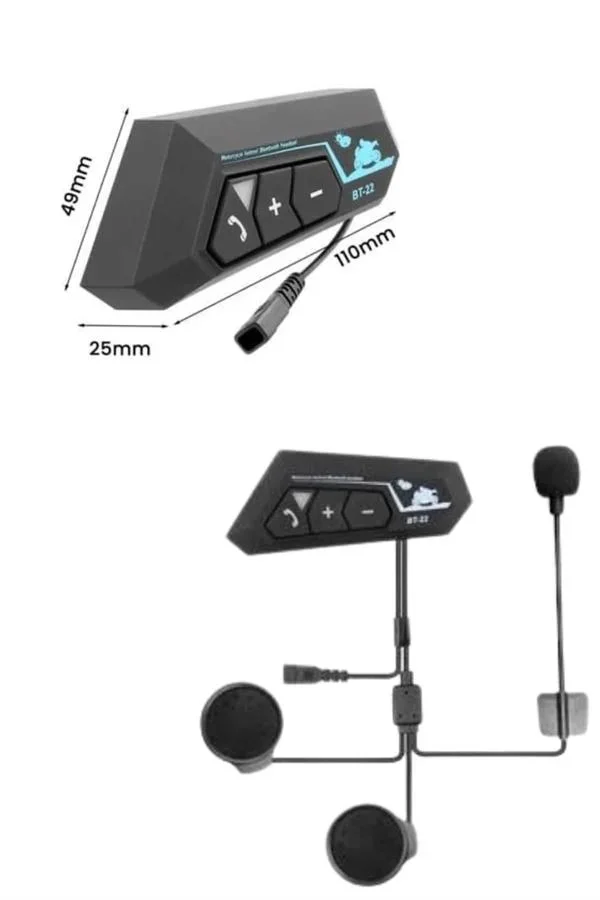 Yeni Nesil Dinleme Ve Konuşma Özellikli Intercom Kask Kulaklığı 5.0 Bluetooth görsel 4