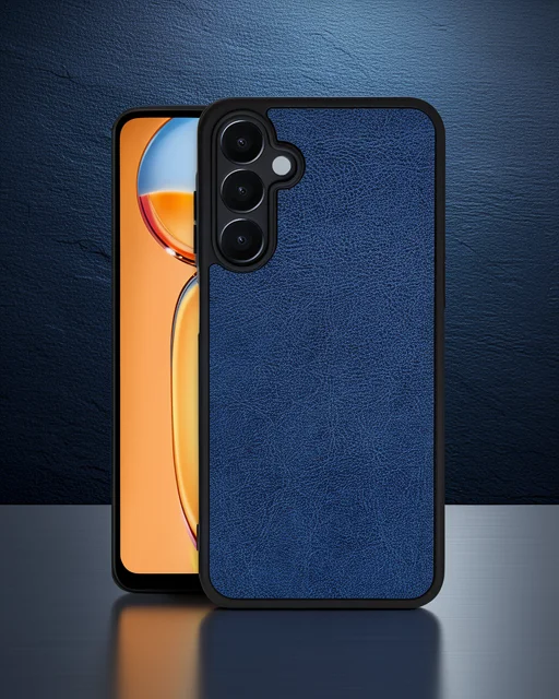 Samsung Galaxy A55 5g Kılıf Aras Deri Kapak - Lacivert