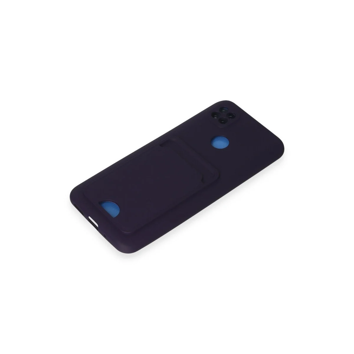 Xiaomi Redmi 9c Kılıf Kelvin Kartvizitli Silikon - Derin Mor görsel 4