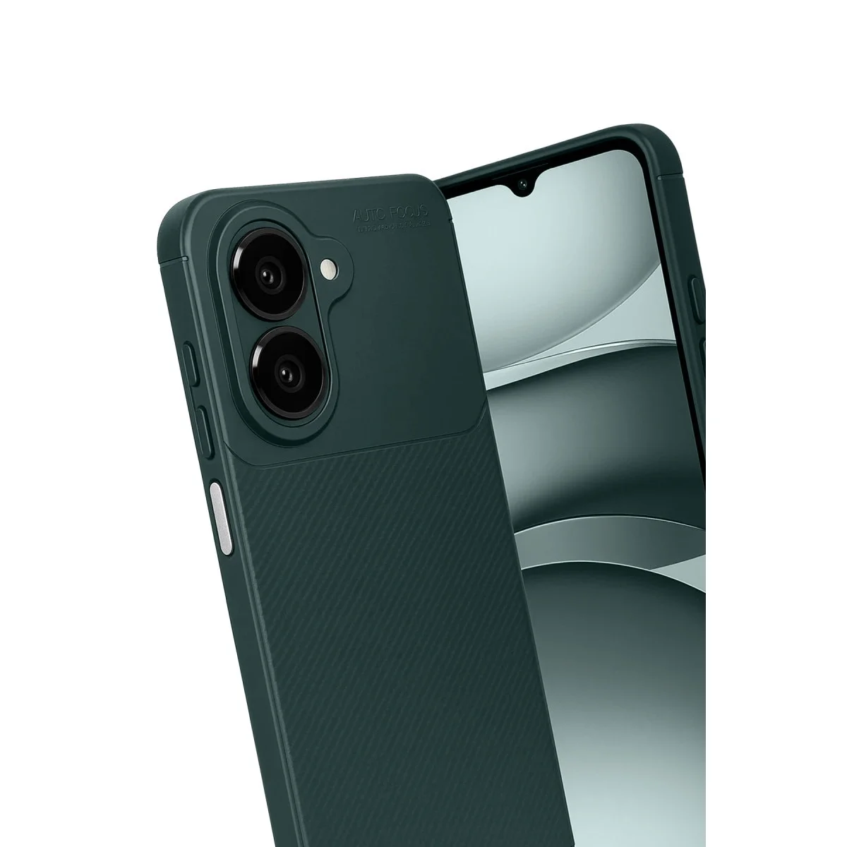 Samsung Galaxy A07 4g Auto Focus Karbon Kapak - Koyu Yeşil görsel 3