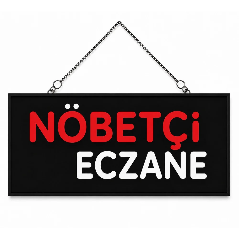 Işıklı Tak Çalıştır Hazır Tabela Nöbetçi Eczane
