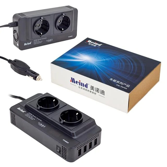 PM-19827 200W 12V DC - 220V AC Araç İçi İnvertör Priz USB Girişli Dijital Göstergeli görsel 3