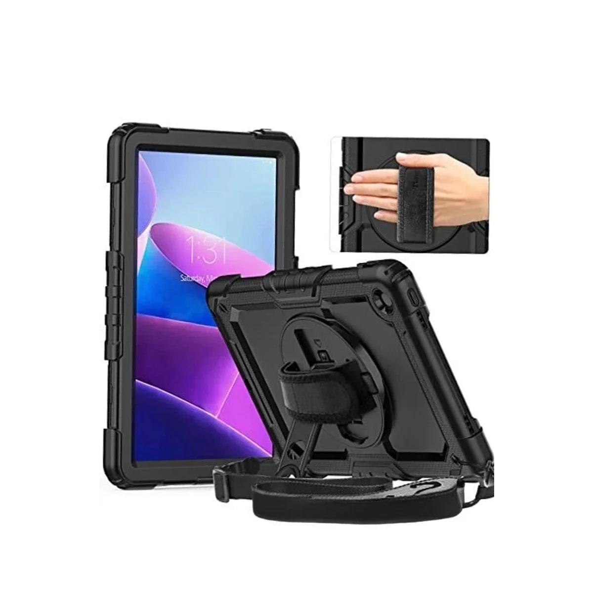 Apple iPad Pro 11 (2024) Kılıf Amazing Tablet Kapak - Siyah görsel 3