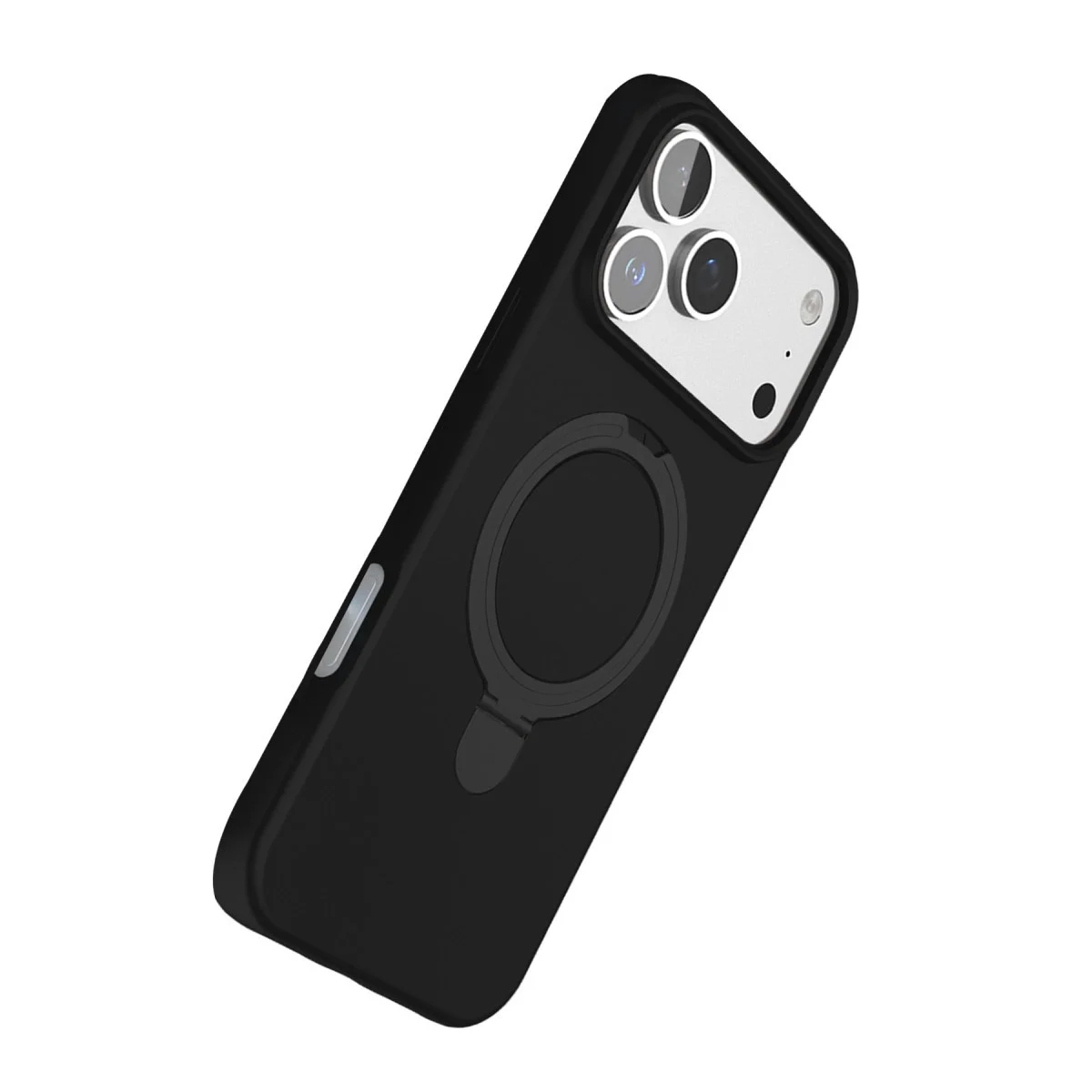 Apple İphone 17 Pro Regal Magsafe Standlı Kapak - Siyah görsel 4