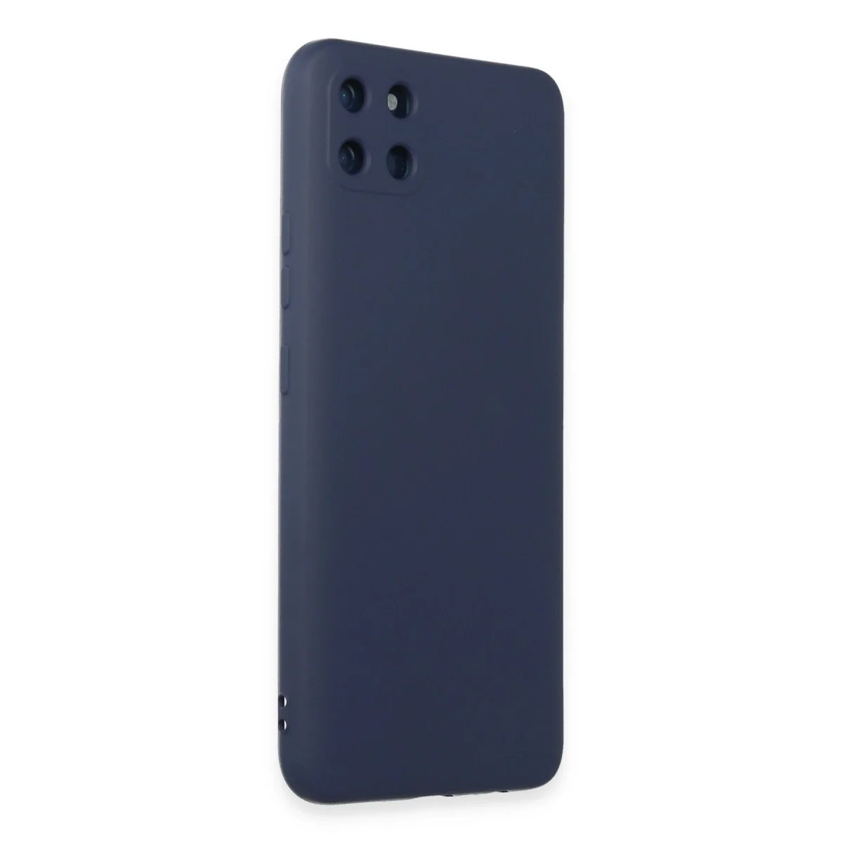 Realme C11 Kılıf Nano İçi Kadife Silikon - Lacivert görsel 2