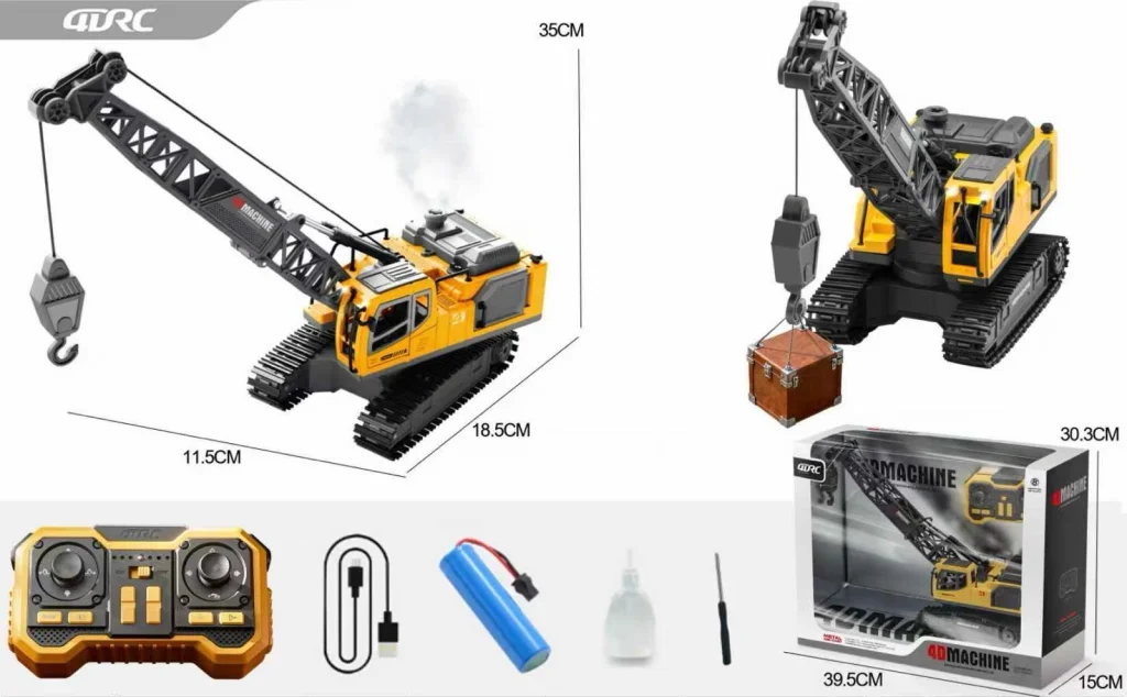 4D-E4 12 Fonksiyonlu Farklı Kontrollü Vinç görsel 2