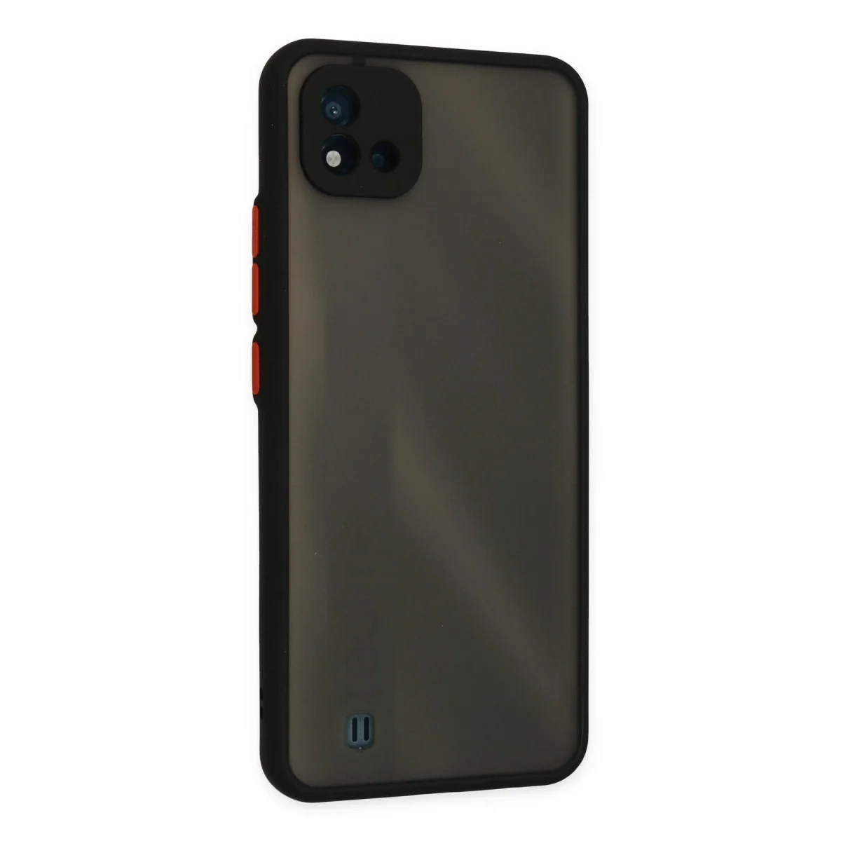 Realme C11 2021 Kılıf Montreal Silikon Kapak - Siyah görsel 3