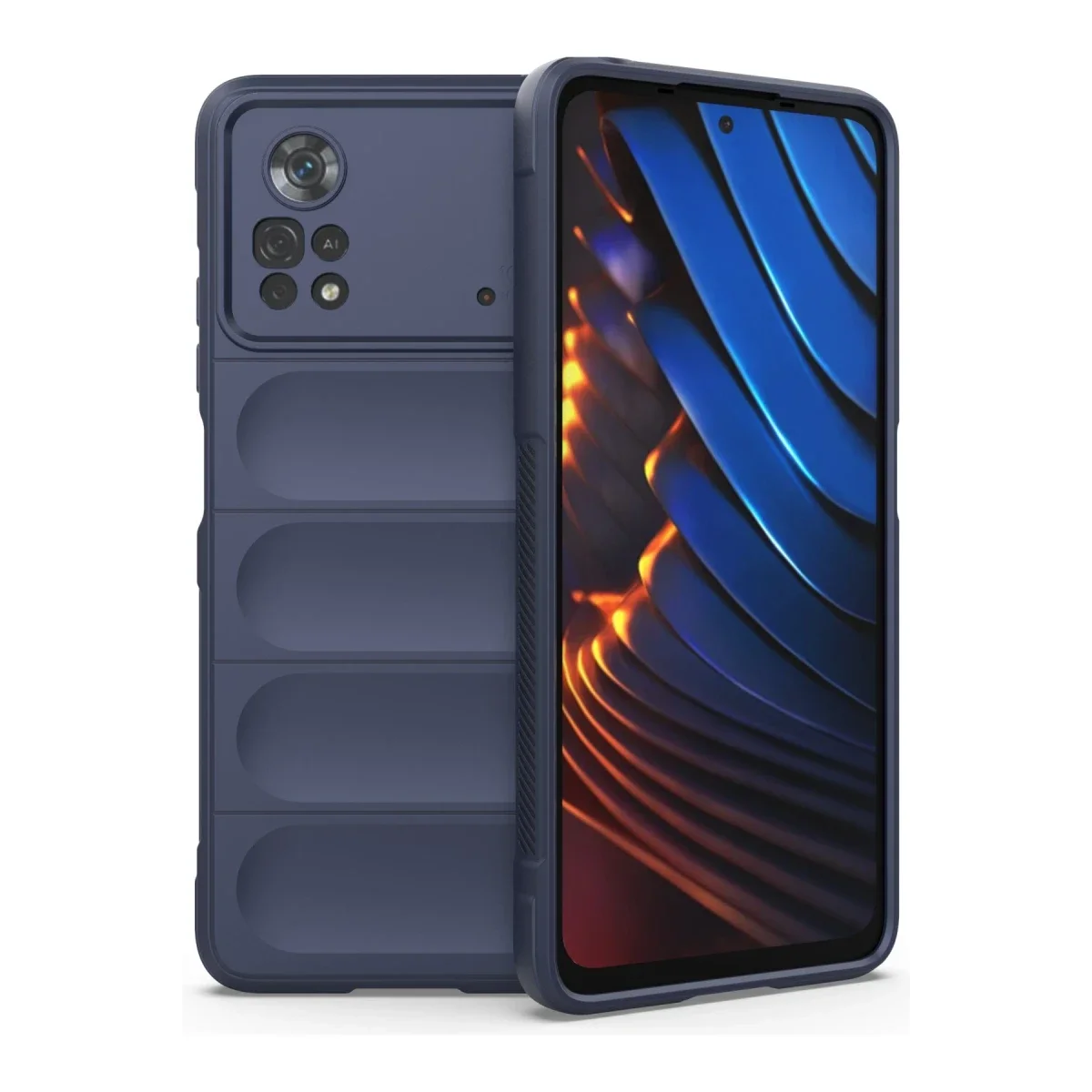 Xiaomi Poco X4 Pro 5G Kılıf Optimum Silikon - Lacivert