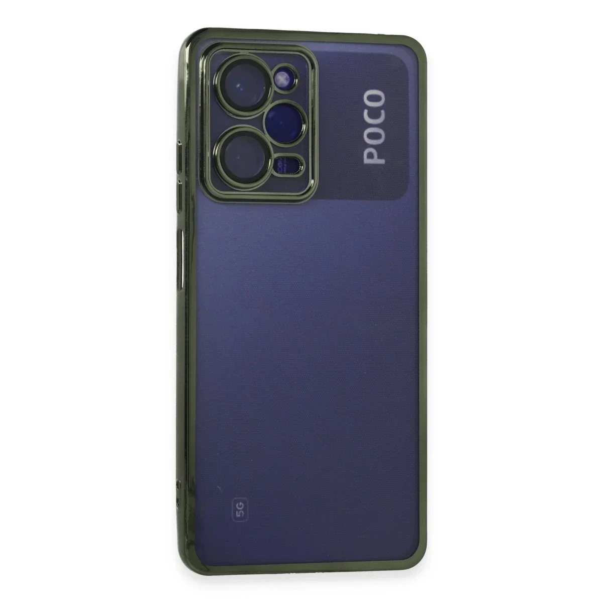 Xiaomi Poco X5 Pro 5G Kılıf Razer Lensli Silikon - Yeşil