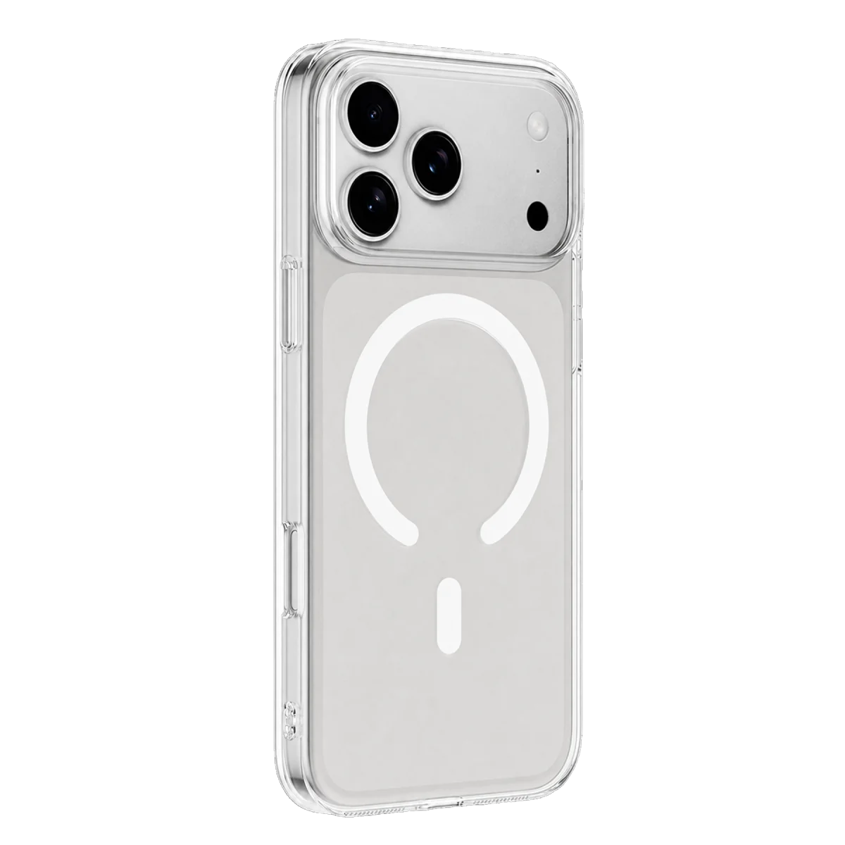 Apple iPhone 18 Pro Combo Sert Şeffaf Magsafe Kapak - Şeffaf