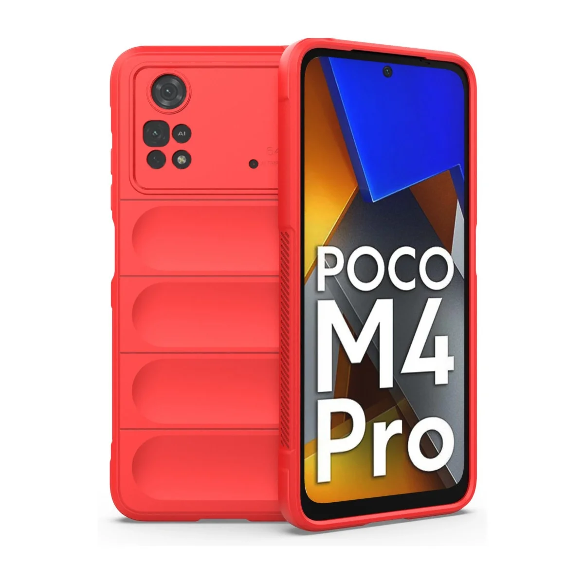 Xiao Poco M4 Pro 4g Kılıf Optimum Silikon - Kırmızı