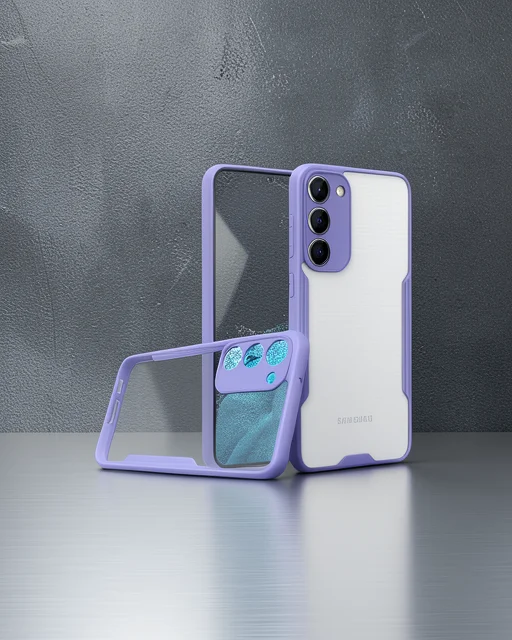 Samsung Galaxy S23 Plus Kılıf Platin Silikon - Lila