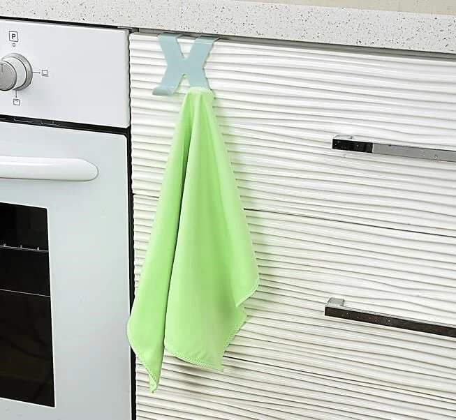 Mutfak Banyo Dolap Kapağına Takılan Meta Havlu Askılığı Aparatı(adet fiyatıdır) görsel 3