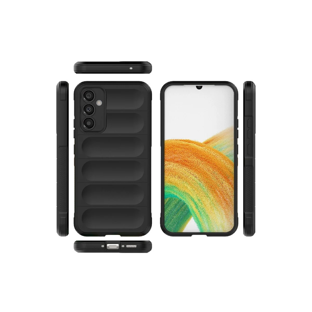Samsung Galaxy A25 5g Kılıf Optimum Silikon - Siyah görsel 2