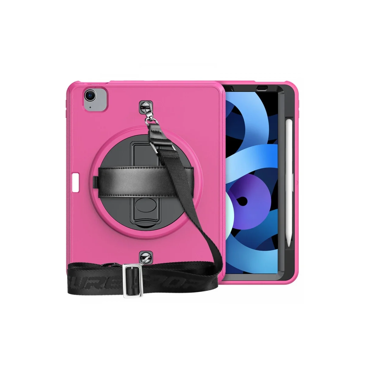 Apple İpad Pro 11 (2020) Kılıf Strap-c Otterbox Tablet Kapak - Pembe görsel 2