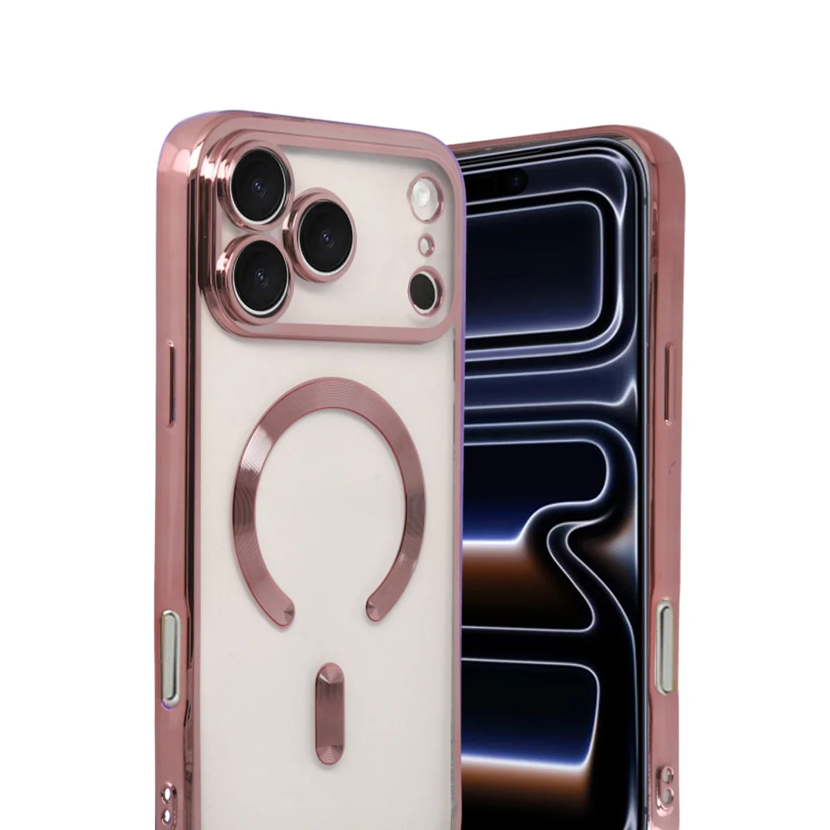 Apple İphone 17 Pro Max Kross Magneticsafe Kapak - Rose görsel 2