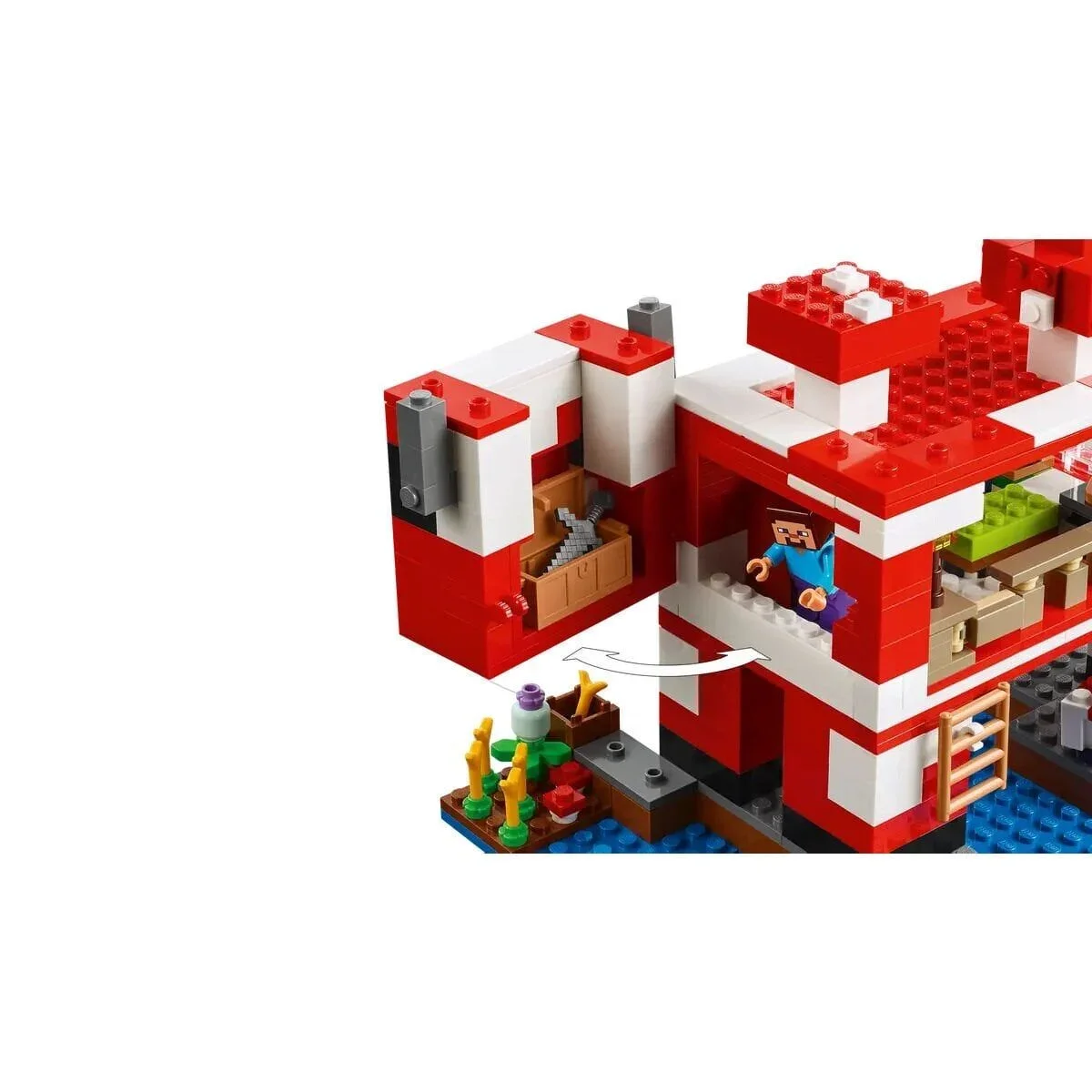21270 Lego Minecraft Mooshroom Evi 500 parça +8 yaş görsel 3