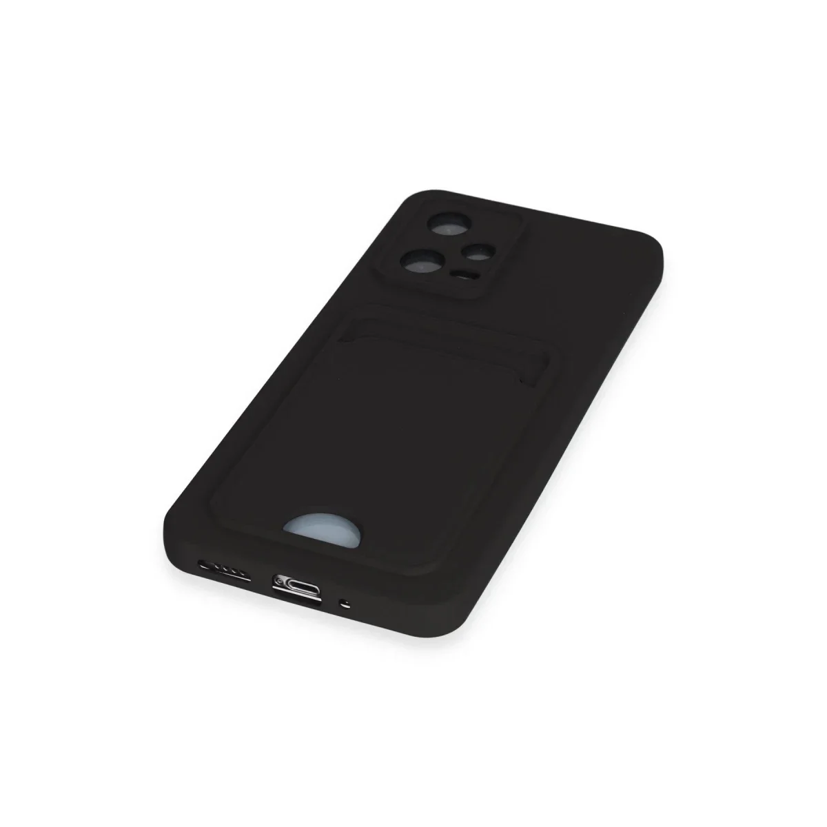 Xiaomi Poco X5 5G Kılıf Kelvin Kartvizitli Silikon - Siyah görsel 4