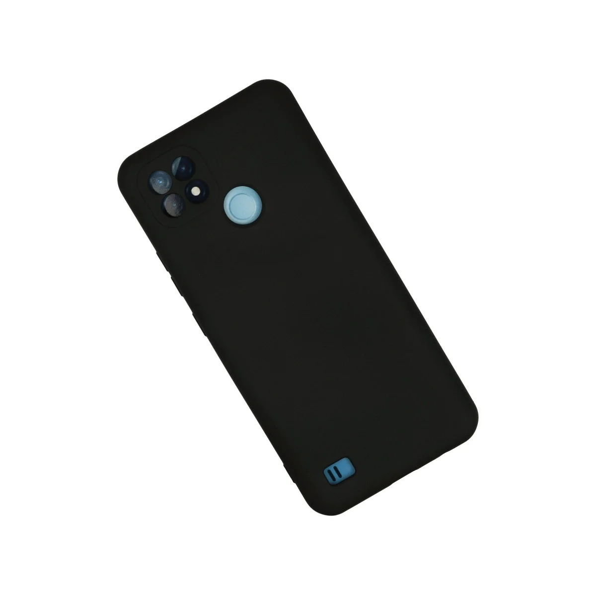 Realme C21 Kılıf Nano İçi Kadife Silikon - Siyah görsel 2