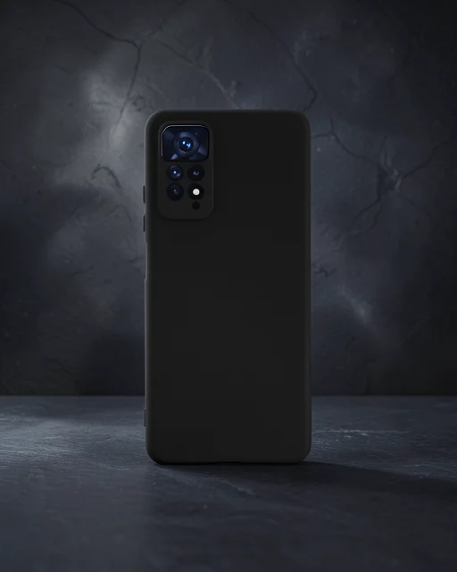 Xiaomi Redmi Note 11 Kılıf First Silikon - Siyah