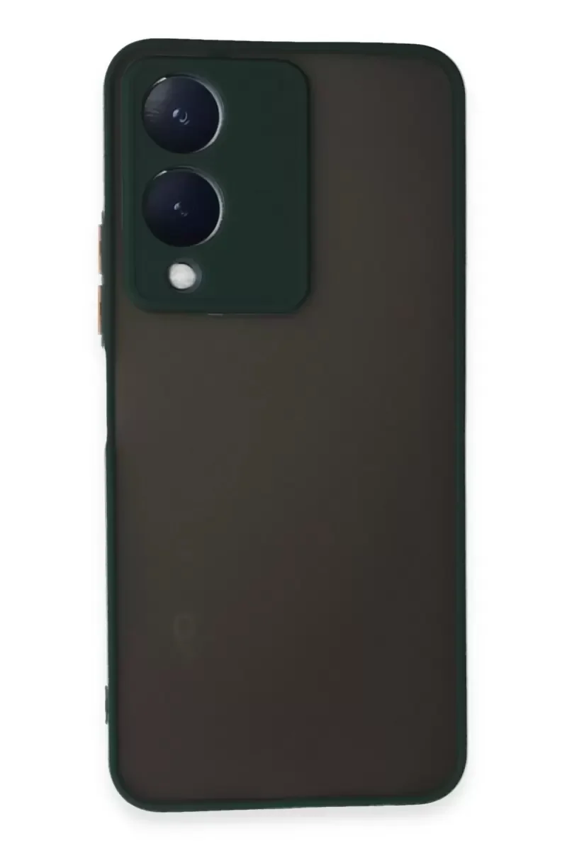 Vivo Y17S Kılıf Montreal Silikon Kapak - Yeşil