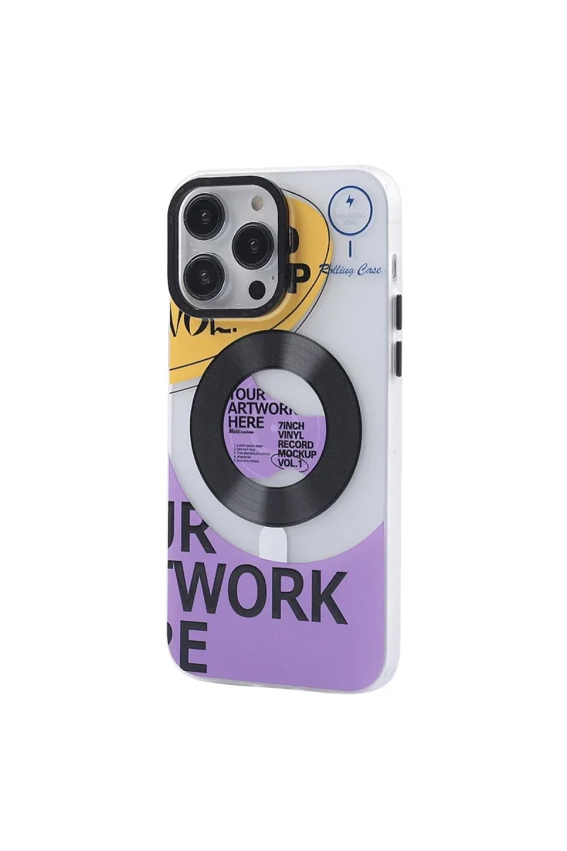 Apple iPhone 14 Pro Kılıf Apollo Magneticsafe Desenli Kapak - Apollo Şeffaf - 6 görsel 2