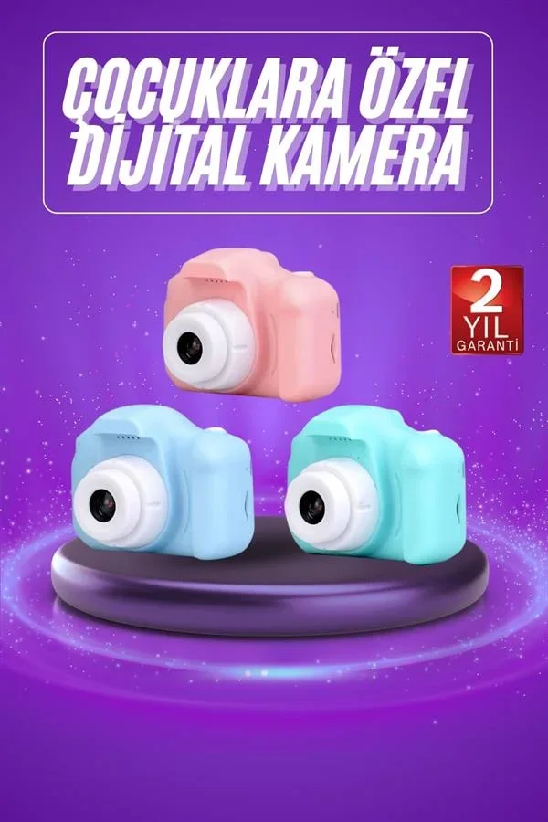 Dijital Fotoğraf Makinesi Çocuk ni 1080p HD Kaliteli Renkli görsel 2