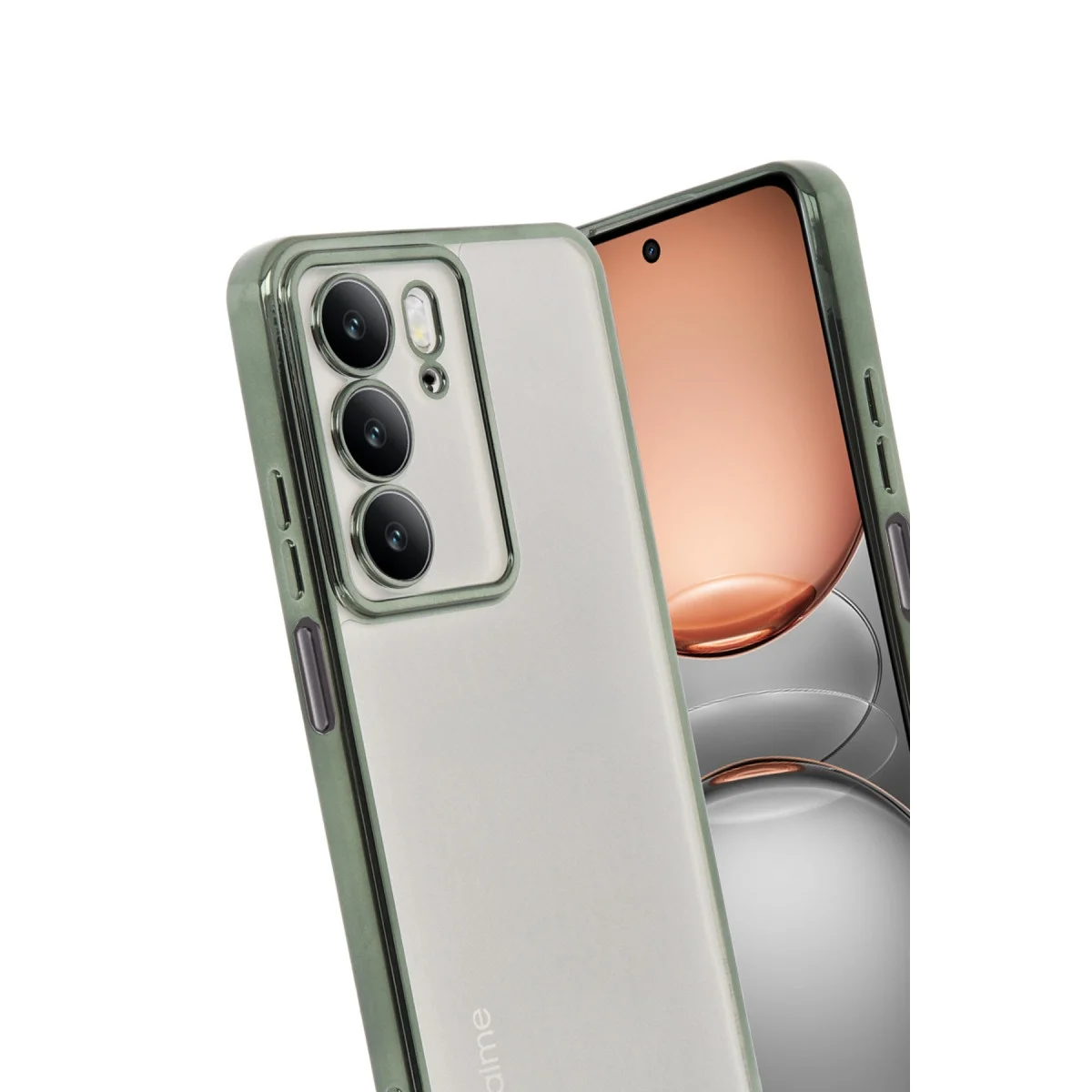 Realme C75 4g Kılıf Razer Lensli Silikon - Yeşil görsel 3