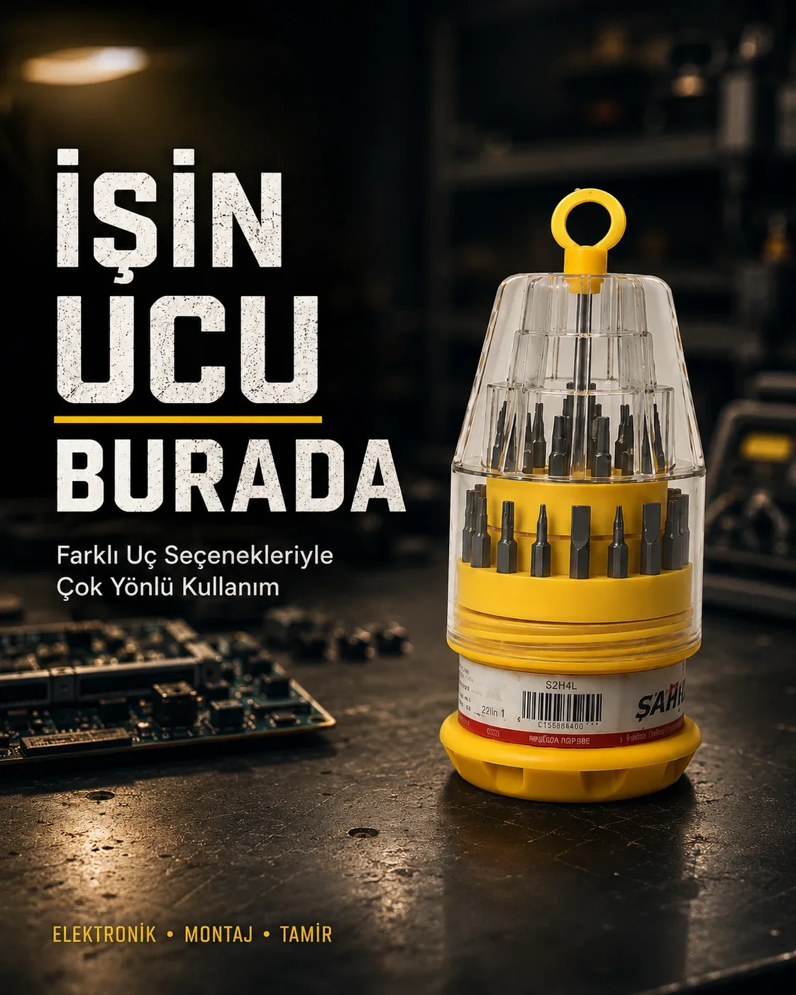 Ateşe Dayanıklı Tornavida Seti Elektronik Tar İçin Çok Uçlu