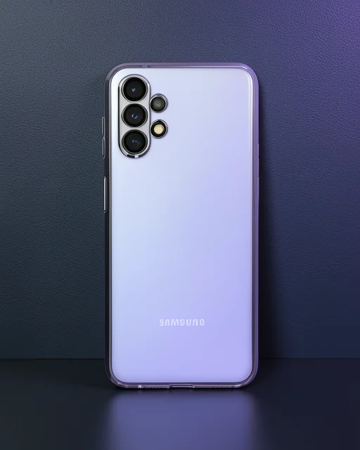 Samsung Galaxy A13 4g Kılıf Razer Lensli Silikon - Mor