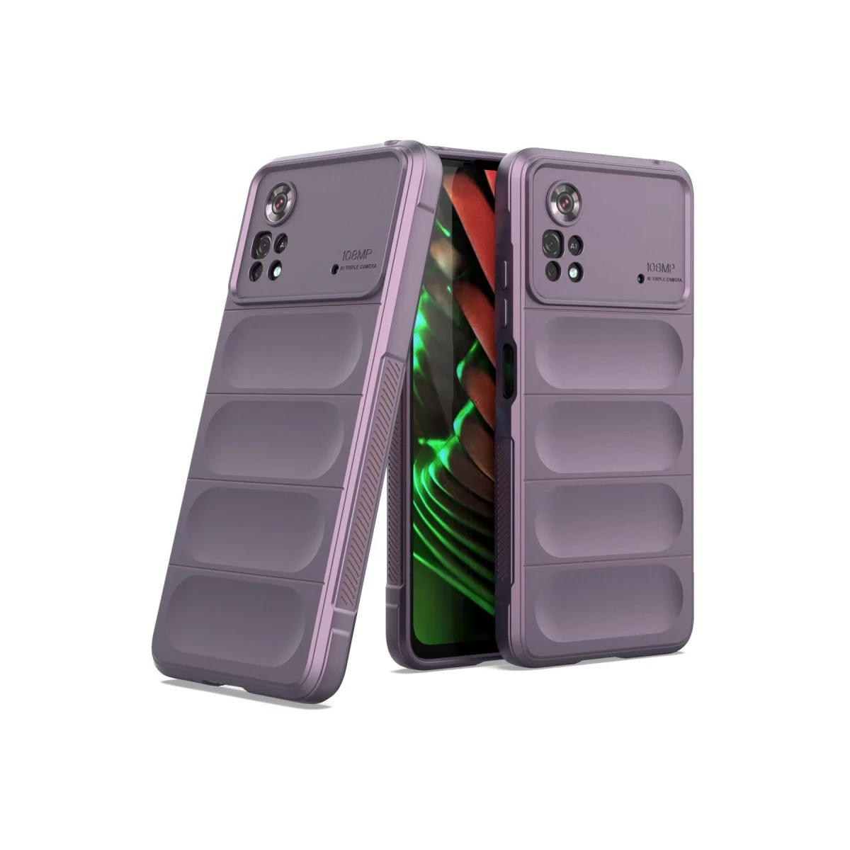 Xiao Poco X4 Pro 5g Kılıf Optimum Silikon - Mor görsel 2