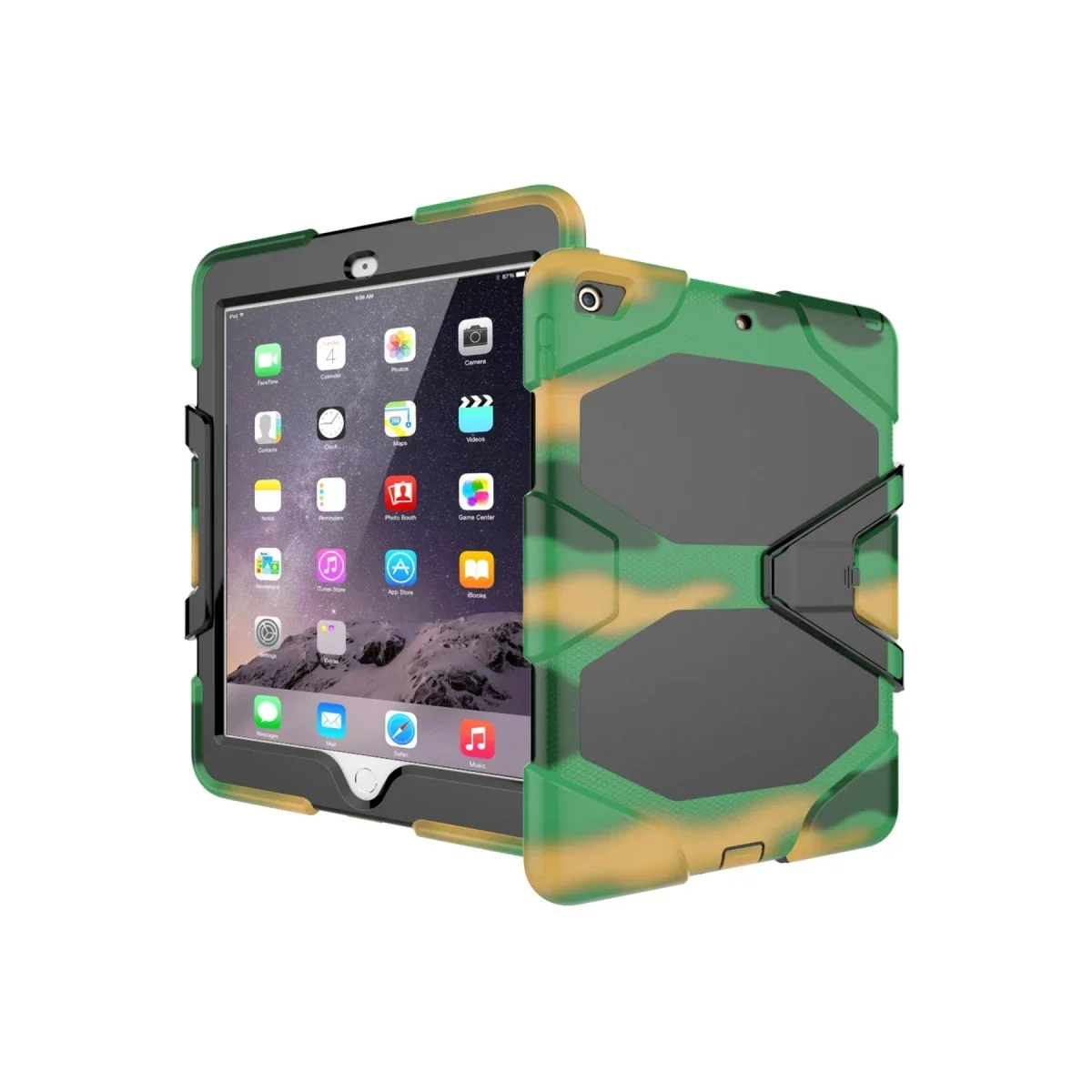 Apple iPad 5 Air 9.7 Kılıf Griffin Tablet Kapak - Kamuflaj görsel 5