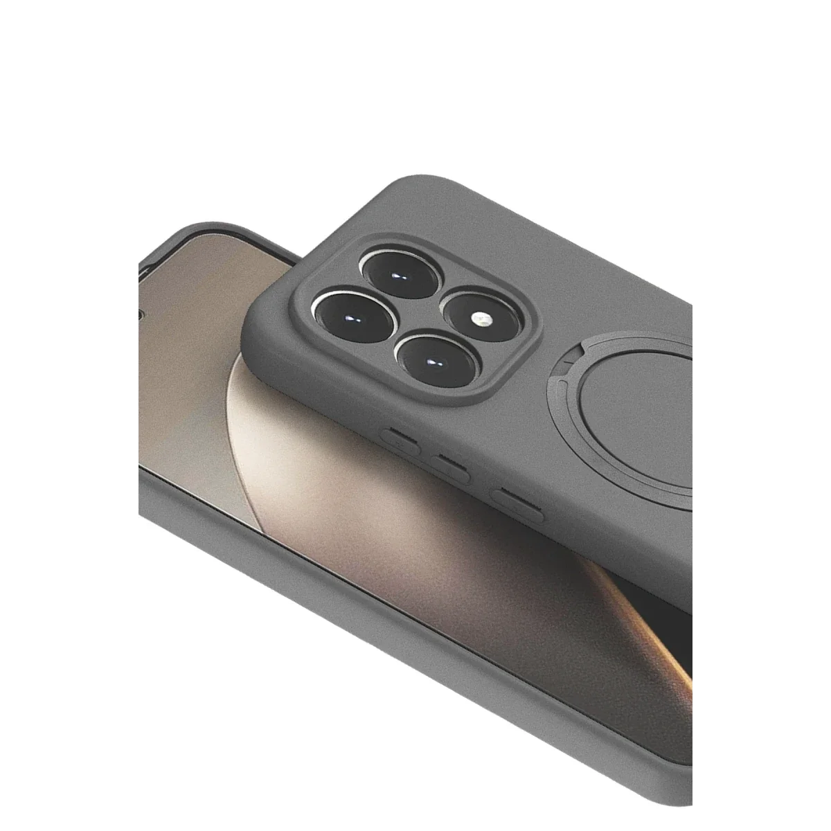 Xiaomi Mi 15T Regal Magsafe Standlı Kapak - Titan Gri görsel 2