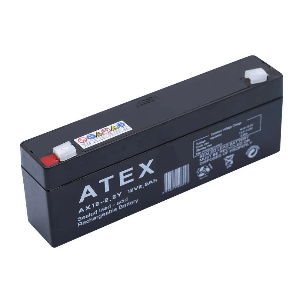 AX12-2.2 12V 2.2Ah Yatay Akü görsel 2