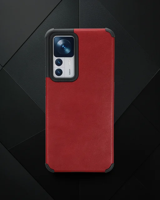 Xiaomi Mi 12t Kılıf Loop Deri Silikon - Kırmızı