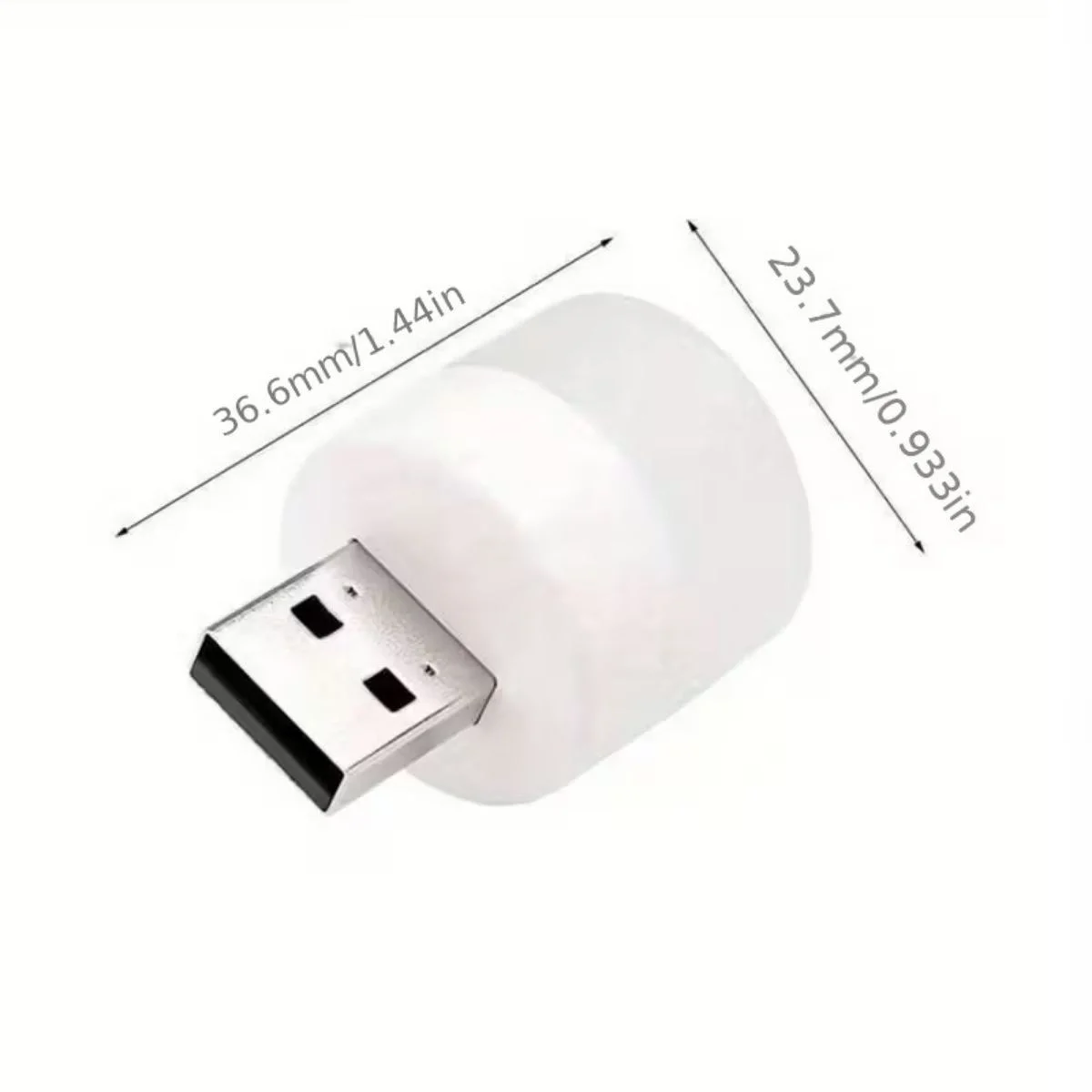 USB Mini Top LED 10’lu Aydınlatma Seti – Beyaz Renkli Gece Lambası, Enerji Tasarruflu Mikro LED Işıklar görsel 5
